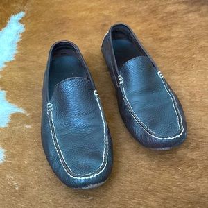 Polo leather driving loafers chocolate